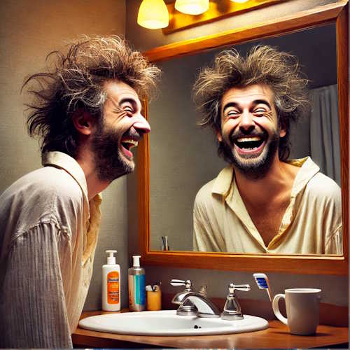 đ˘Boomer Humor: The Only Medicine That Works Better With Age 3 humor looking at the mirror
